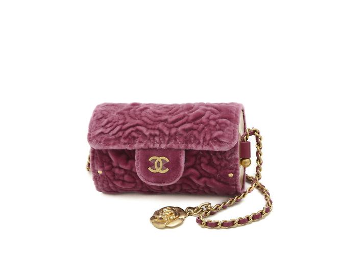 Bolso de hombro Chanel Camellia Púrpura - vista 11