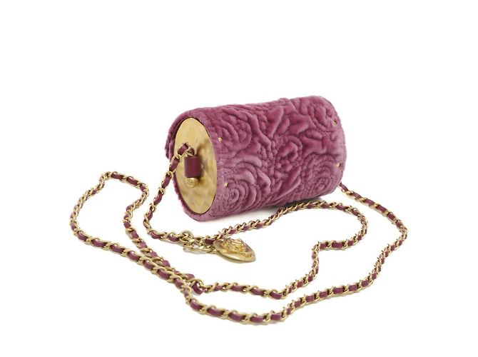 Bolso de hombro Chanel Camellia Púrpura - vista 2