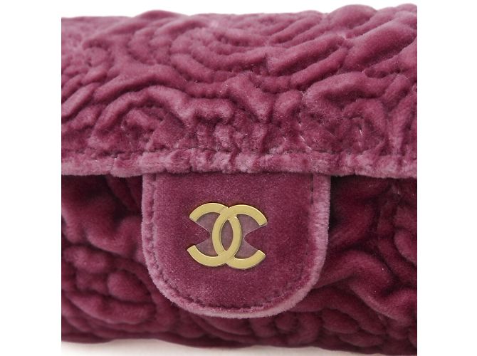 Bolso de hombro Chanel Camellia Púrpura - vista 3