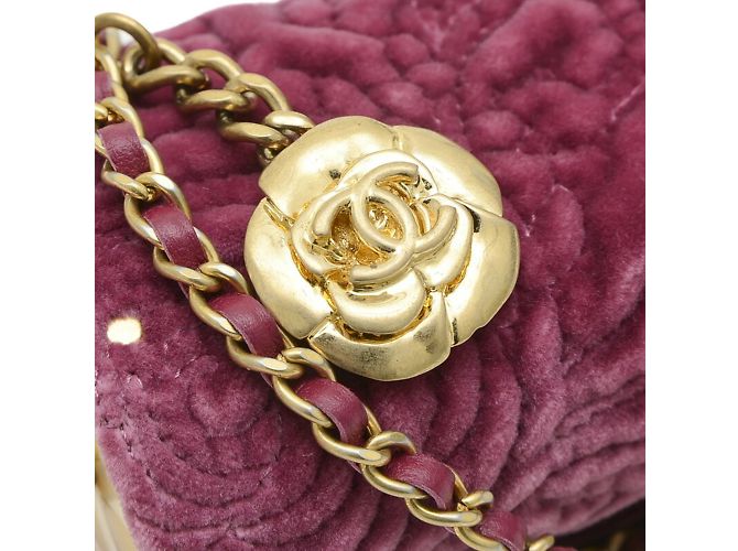 Bolso de hombro Chanel Camellia Púrpura - vista 4