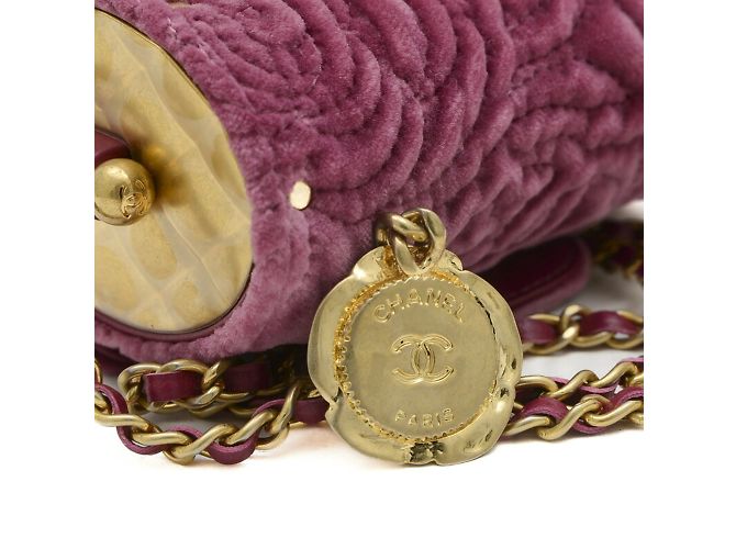 Bolso de hombro Chanel Camellia Púrpura - vista 5