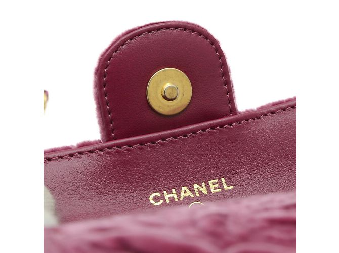 Bolso de hombro Chanel Camellia Púrpura - vista 7