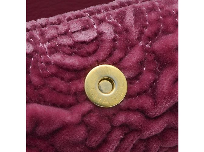 Bolso de hombro Chanel Camellia Púrpura - vista 8