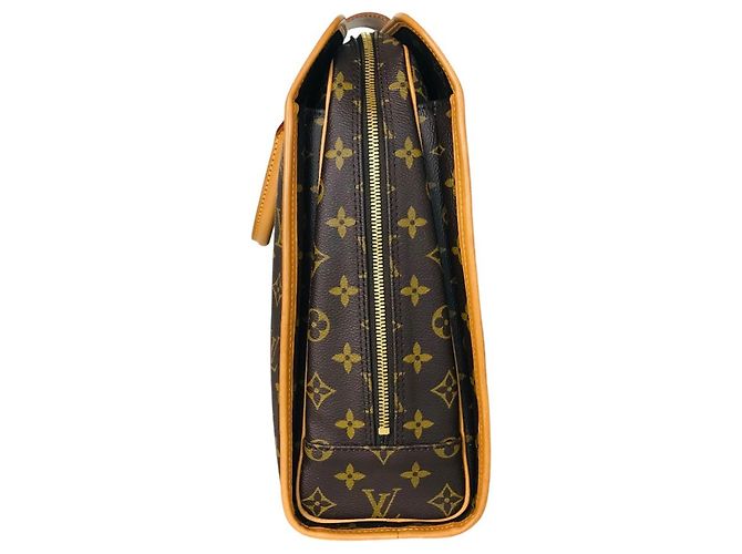 Borsa Louis Vuitton Rivoli Marrone Monogramma - vista 10