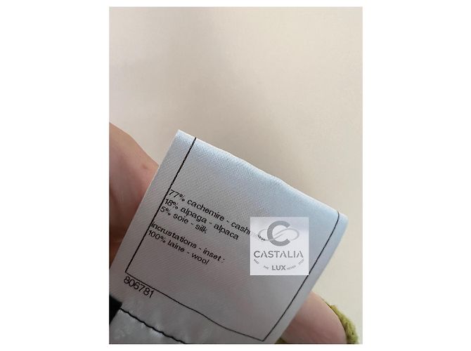 Chanel Neues CC-Logo-Patch Tartan Cashmere-Kleid - Ansicht 11