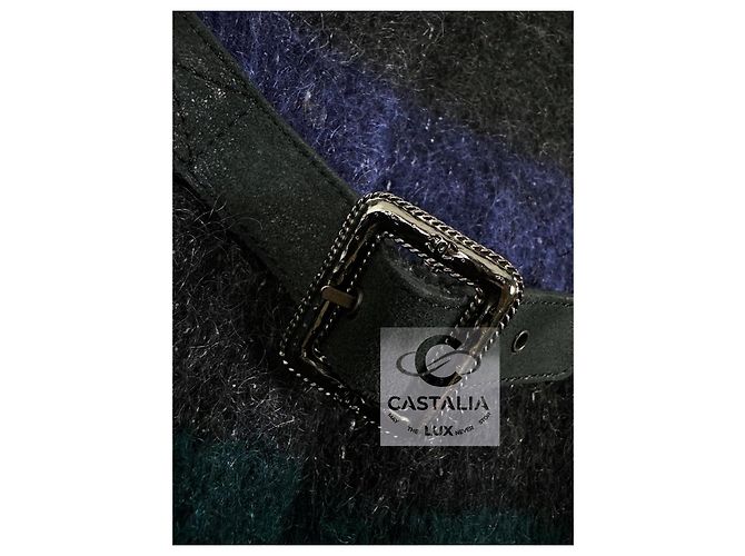 Chanel Abrigo de cachemira 8K$ Runway 38 FR Azul - vista 5
