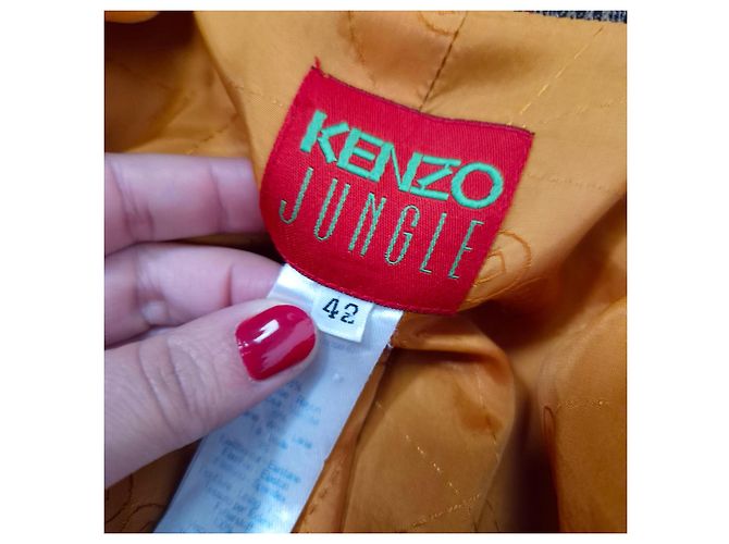 Kenzo Jacke Vintage 1990er Braun - Ansicht 3