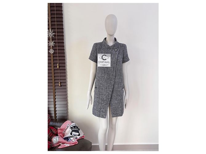 Chanel Grau Lesage Tweed Jacke im Lily Allen Stil 36 FR - Ansicht 2
