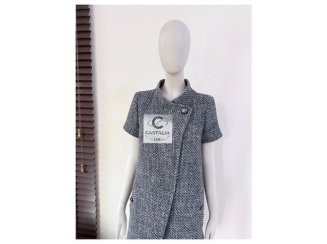 Chanel Grau Lesage Tweed Jacke im Lily Allen Stil 36 FR - Ansicht 4