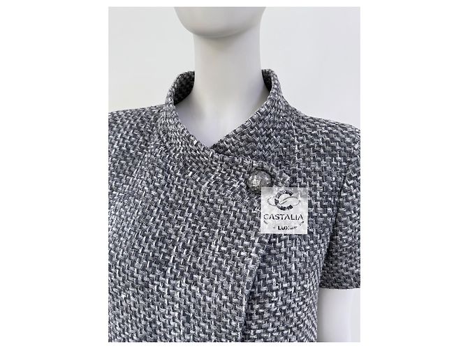 Chanel Grau Lesage Tweed Jacke im Lily Allen Stil 36 FR - Ansicht 5