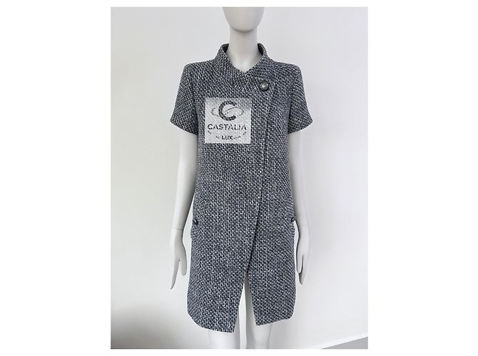 Chanel Grau Lesage Tweed Jacke im Lily Allen Stil 36 FR - Ansicht 8