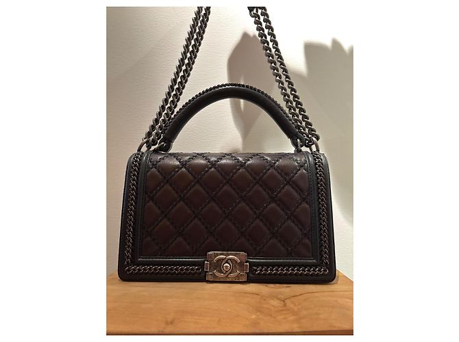 Chanel Parigi - Borsa Boy Saltzburg Marrone scuro - vista 2