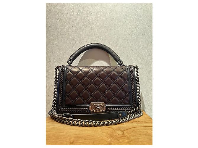 Chanel Parigi - Borsa Boy Saltzburg Marrone scuro - vista 3