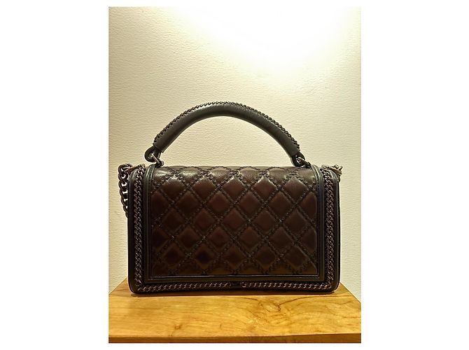 Chanel Parigi - Borsa Boy Saltzburg Marrone scuro - vista 4