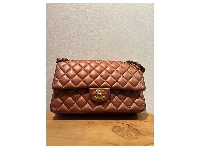 Timeless Chanel Double Flap Kupfer - Ansicht 11