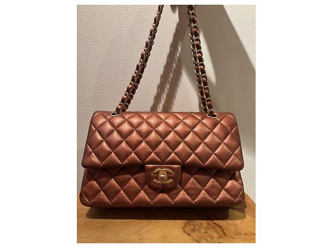 Timeless Chanel Double Flap Kupfer - Ansicht 3