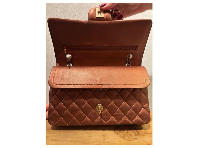 Timeless Chanel Double Flap Kupfer - Ansicht 7