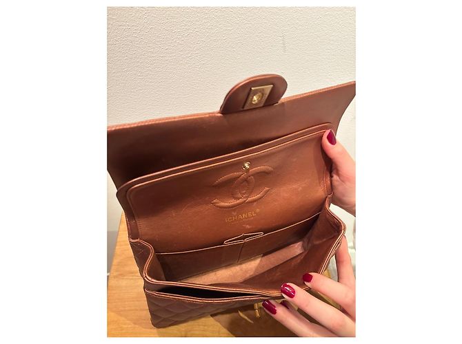 Timeless Chanel Double Flap Kupfer - Ansicht 9