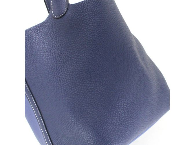 Hermès Borsa Hermes Picotin Lock Kazak MM Blu - vista 15