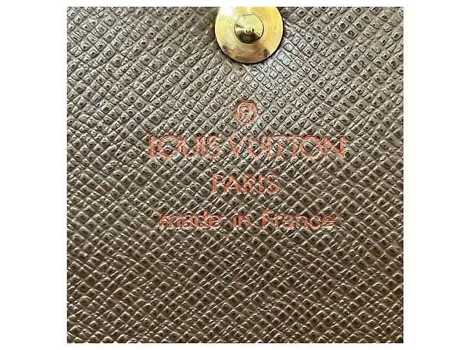 Portefeuille Sarah Damier Louis Vuitton N61734 Marron - vue 4