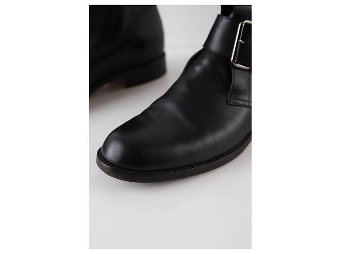 Michel Vivien Botas de couro com fivelas - vista 5