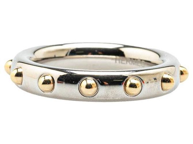 Ring Hermès Anello per sciarpa per cane mini Hermes in metallo argento - vista 2