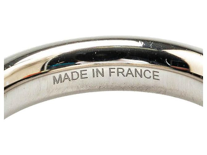 Ring Hermès Anello per sciarpa per cane mini Hermes in metallo argento - vista 3