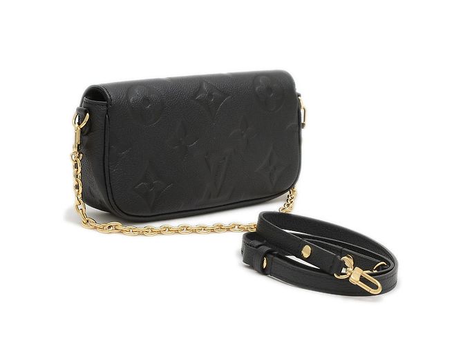 Ivy Cartera Louis Vuitton Monogram Empreinte con cadena Negro - vista 2