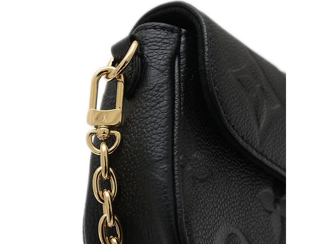 Ivy Cartera Louis Vuitton Monogram Empreinte con cadena Negro - vista 3