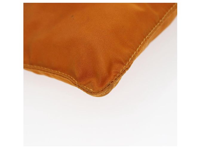 Bolso Prada de nailon naranja plata auténtico bs20377 - vista 14
