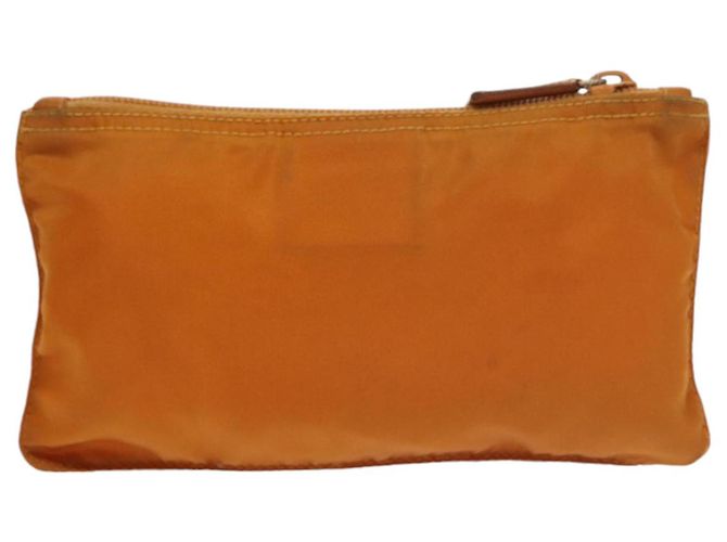Bolso Prada de nailon naranja plata auténtico bs20377 - vista 2