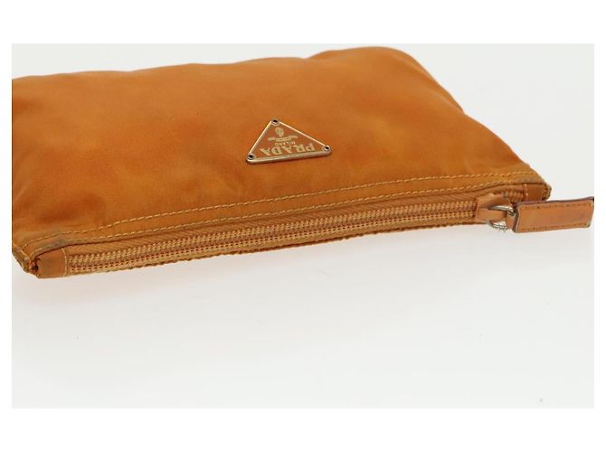 Bolso Prada de nailon naranja plata auténtico bs20377 - vista 5