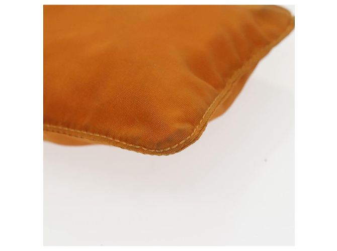 Bolso Prada de nailon naranja plata auténtico bs20377 - vista 7