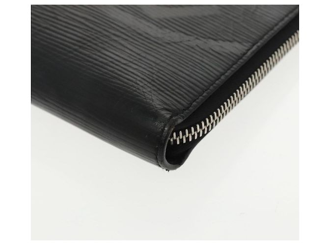 LOUIS VUITTON Epi Pochette Jules GM Borsa Clutch Nera M63519 LV Auth bs20118 Nero - vista 14