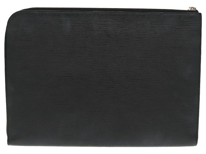 LOUIS VUITTON Epi Pochette Jules GM Borsa Clutch Nera M63519 LV Auth bs20118 Nero - vista 2
