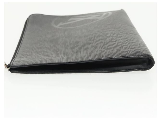 LOUIS VUITTON Epi Pochette Jules GM Borsa Clutch Nera M63519 LV Auth bs20118 Nero - vista 4