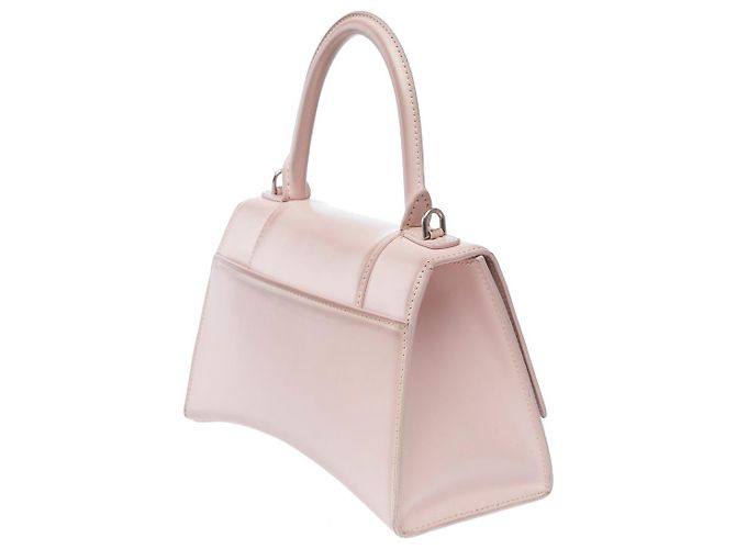 Borsa BALENCIAGA Hourglass in Pelle Rosa - 102269 - vista 5