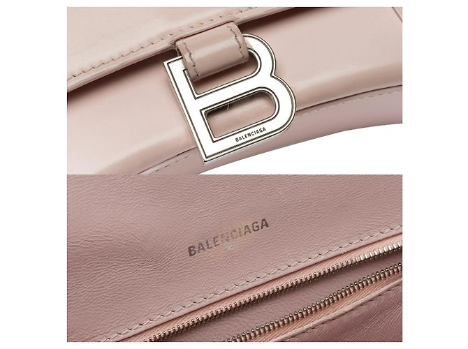 Borsa BALENCIAGA Hourglass in Pelle Rosa - 102269 - vista 6