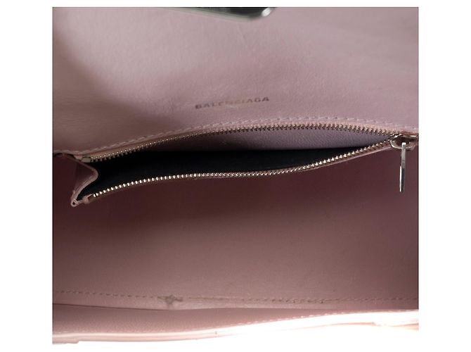 Borsa BALENCIAGA Hourglass in Pelle Rosa - 102269 - vista 8