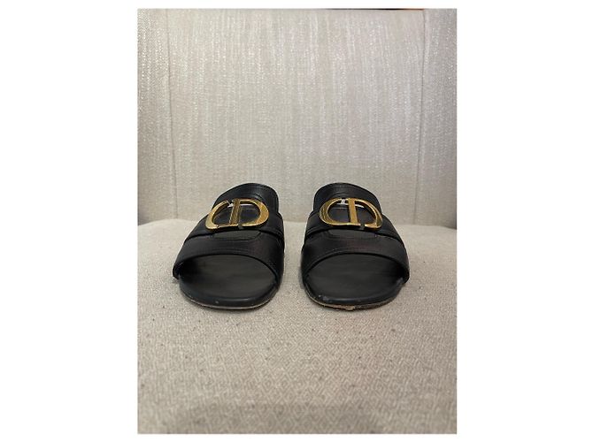 Sandali DIOR T.EU 35.5 Pelle Nero - vista 3