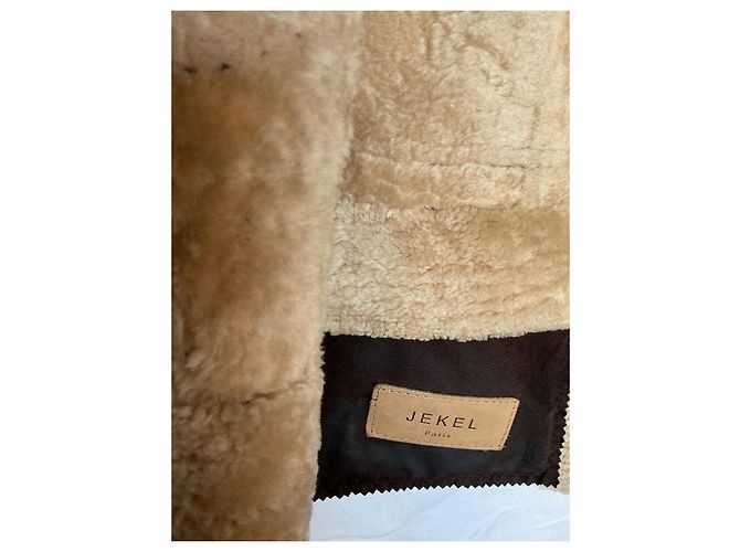 Autre Marque Lammfelljacke. Französische Herstellung Braun - Ansicht 12