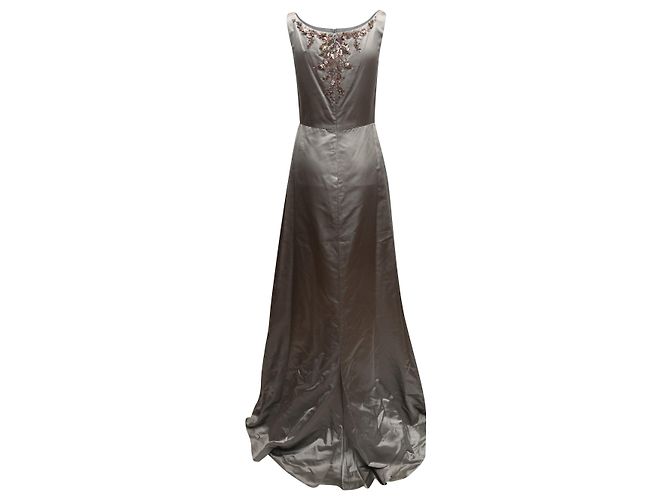 Autre Marque Vestidos REEM ACRA T.Internacional S Sintético Gris - vista 3
