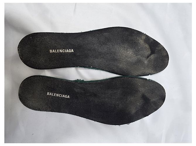 Baskets Speed Balenciaga avec logo de semelle en polyester beige Marron Rouge - vue 17
