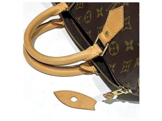 Sac à main Louis Vuitton Speedy 30 Monogram M41526 Marron - vue 7
