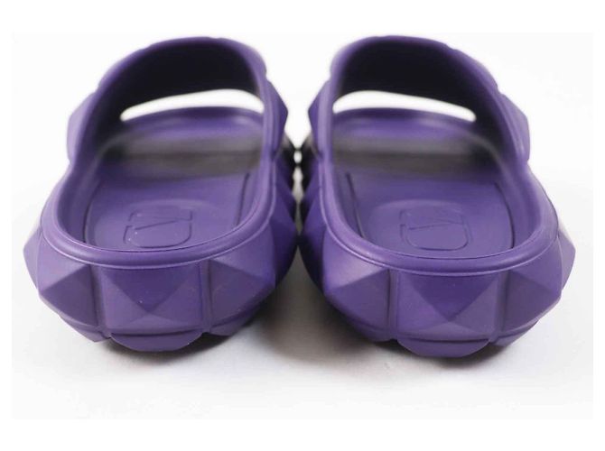 Sandali in gomma Valentino Roman Stud viola 38 Porpora - vista 2