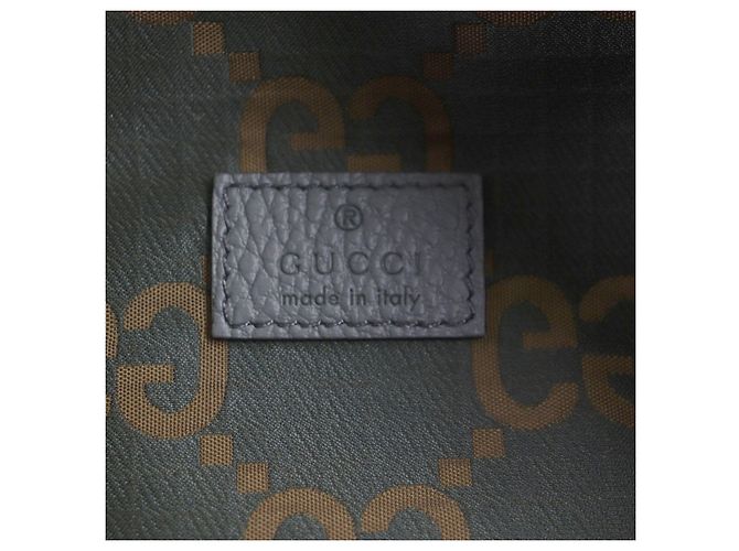 Belt bag in pelle e nylon ripstop GG di Gucci Verde - vista 12
