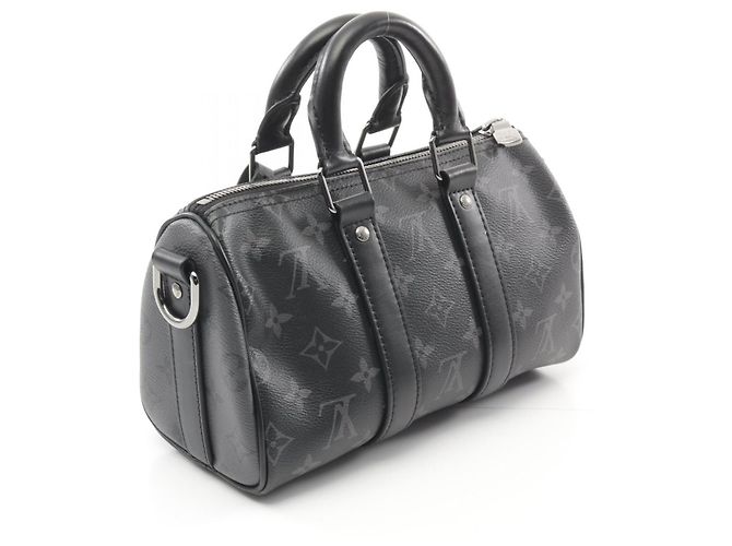 Sac à main Louis Vuitton Keepall Bandouliere 25 M46271 Gris - vue 2