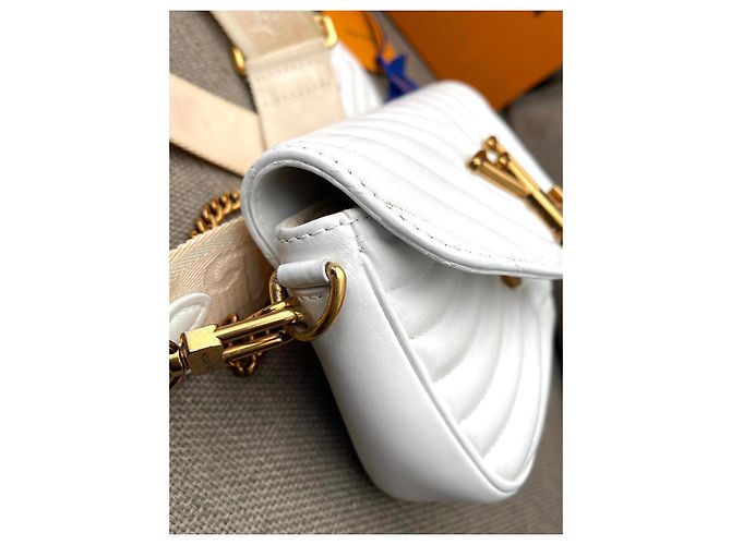 Louis Vuitton Multi Pochette New Wave Branca Couro Branco - vista 15