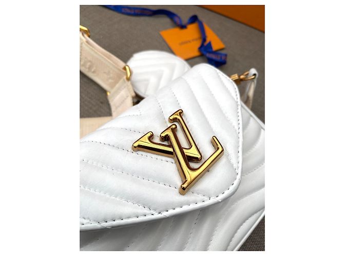 Louis Vuitton Multi Pochette New Wave Branca Couro Branco - vista 17