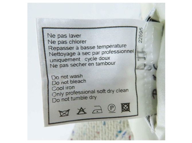 CHANEL Vintage Wolle Nylon Trapezrock 46 - Ansicht 10